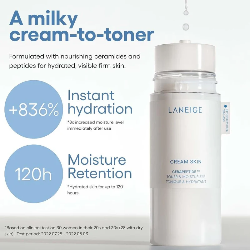 Laneige Cream Skin Cerapeptide Toner and Moisturiser 170 ml 2
