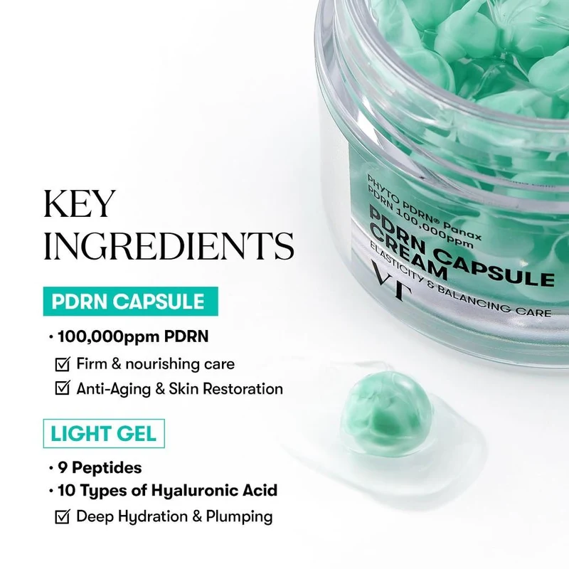 VT Cosmetics PDRN HYALURONIC CAPSULE CREAM 100, 50 ml 4
