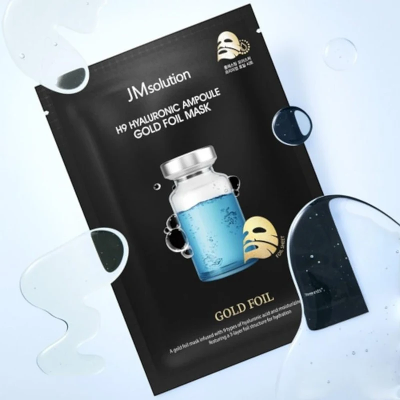 JMsolution H9 Hyaluronic Ampoule Gold Foil Mask 2