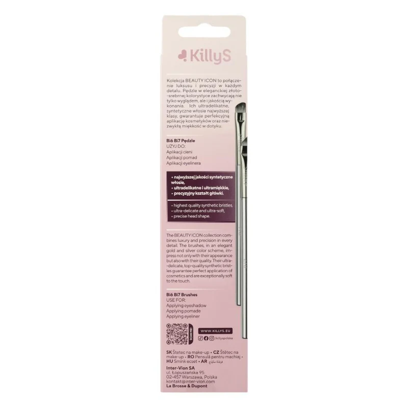 KillyS Beauty Icon Eyeshadow and Eyeliner Brush Set 2 pcs. 4