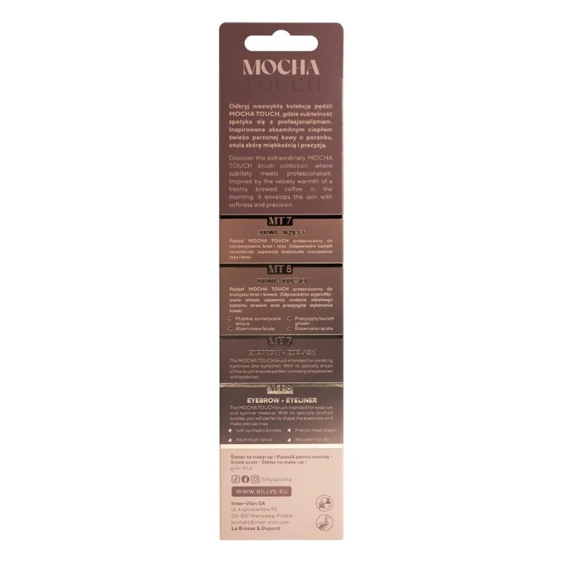 KillyS Mocha Touch Eye & Brow Brush Set 4