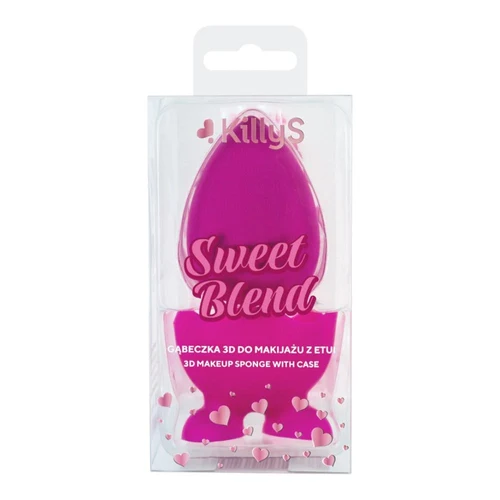 KillyS Sweet Blend 3D Makeup Sponge with Case, Pink