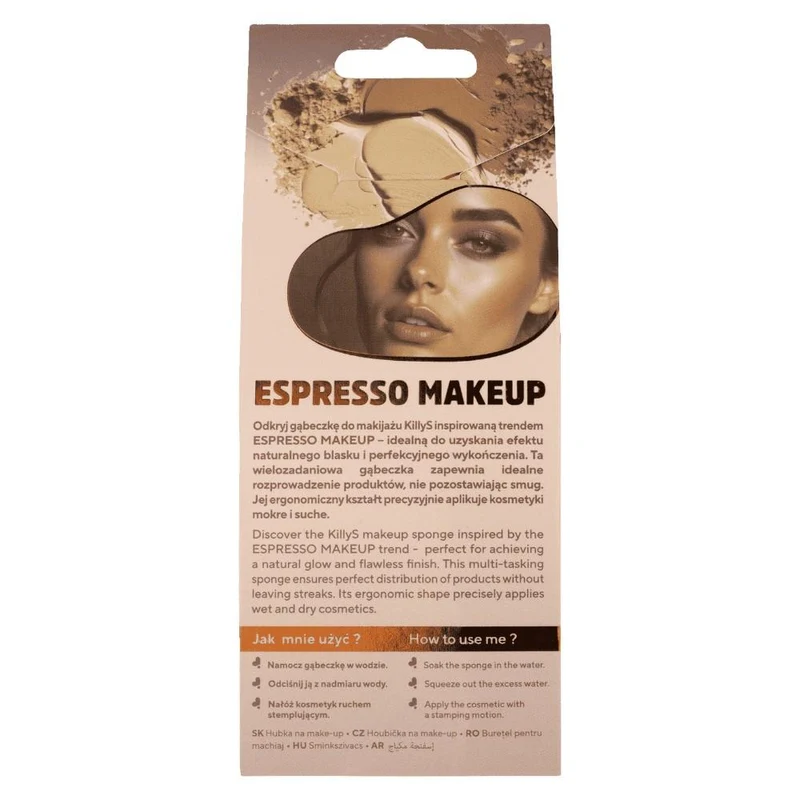 KillyS Espresso Makeup 3D Sponge 3