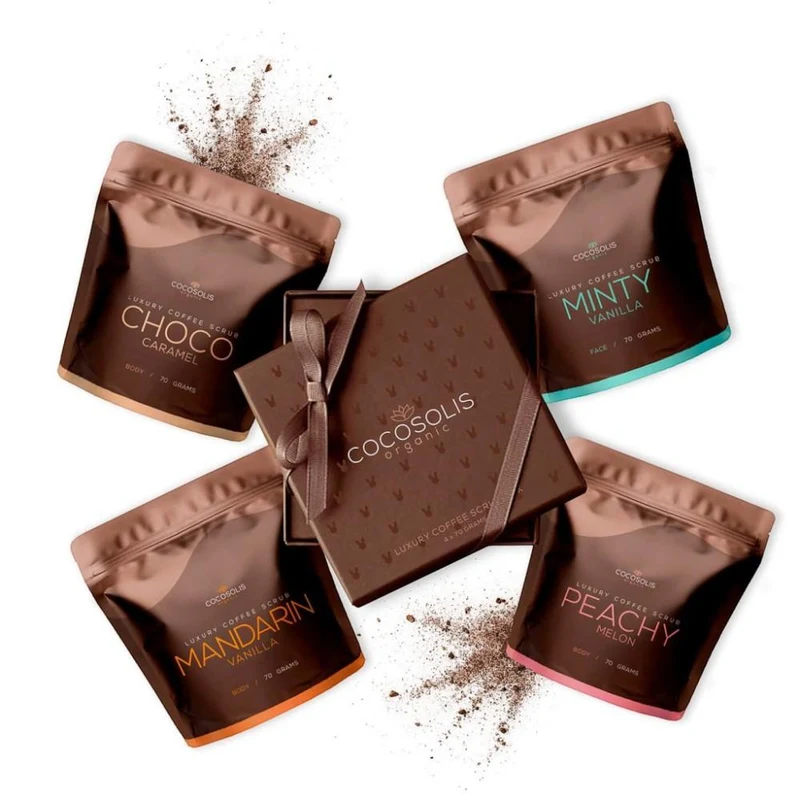 COCOSOLIS Luxury Coffee Scrub Box 280g (4 x 70 g) 2