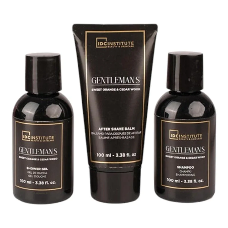 IDC Institute Gentleman's Travel Set Sweet Orange & Cedar Wood 3pcs 2