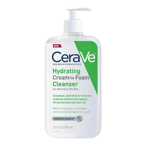 CeraVe Hydrating Cream-to-Foam Cleanser 236ml