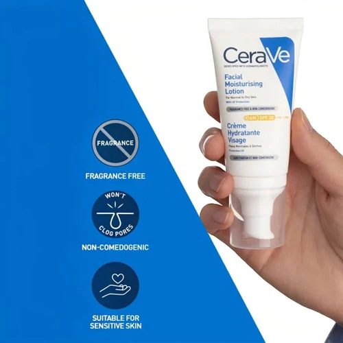 CeraVe AM Facial Moisturising Lotion with SPF50 52ml