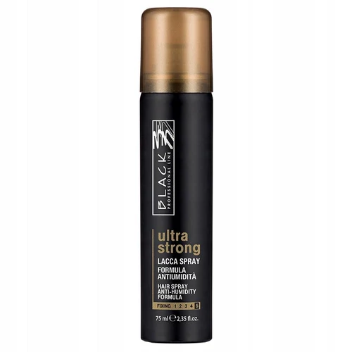 Black Ultra Strong Hairspray 75ml