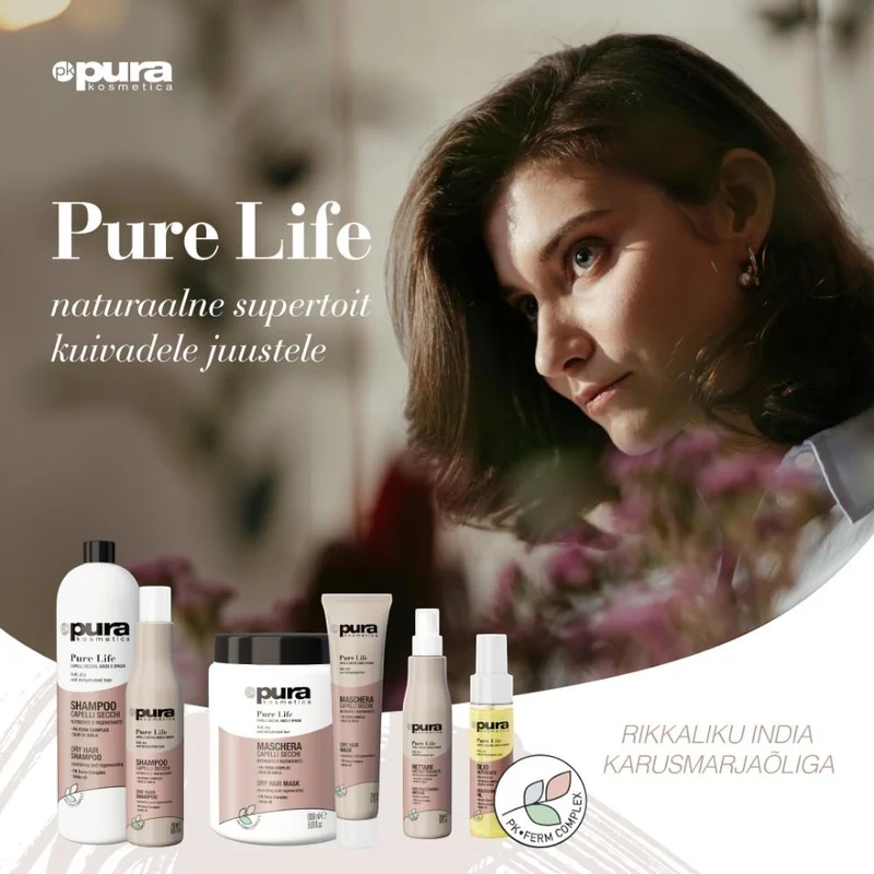 Pura Kosmetica Pure Life Dry Hair Mask 1000ml 2
