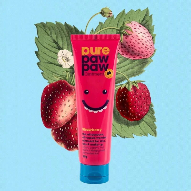 Pure Paw Paw Lip Balm Strawberry 25g 2