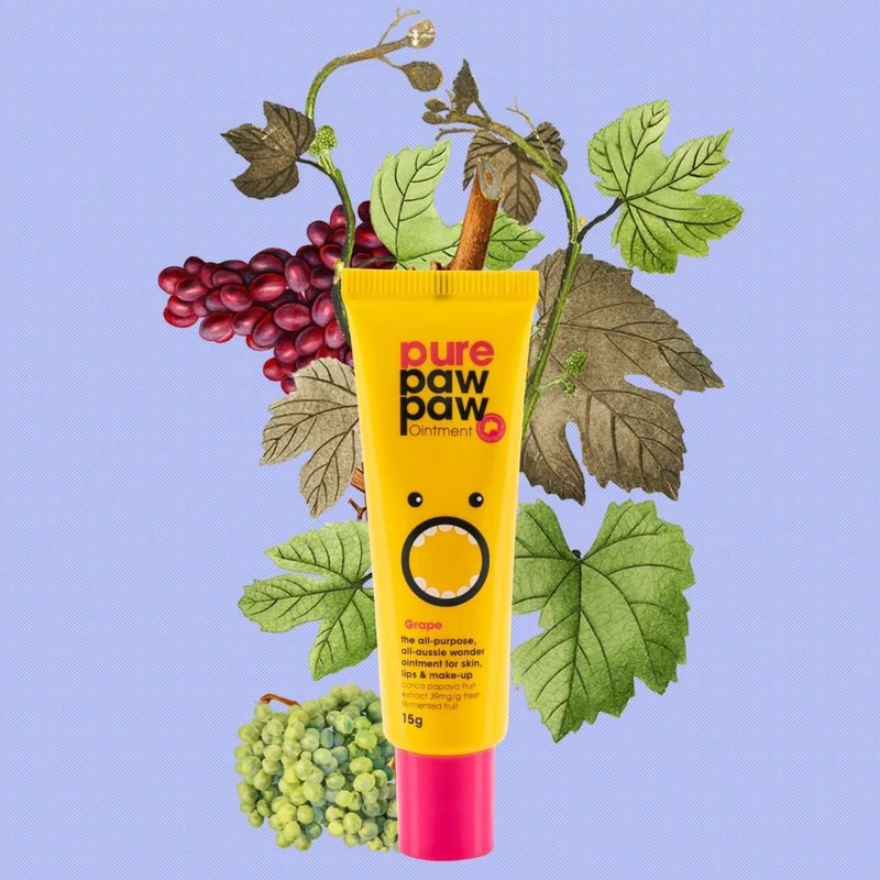 Pure Paw Paw Lip Balm Grape 15g 2