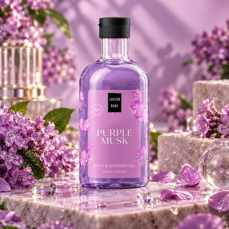 Lavish Care Purple Musk Shower Gel 2