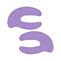 IDC Institute C Shaped Glitter Eye Pads Purple 2