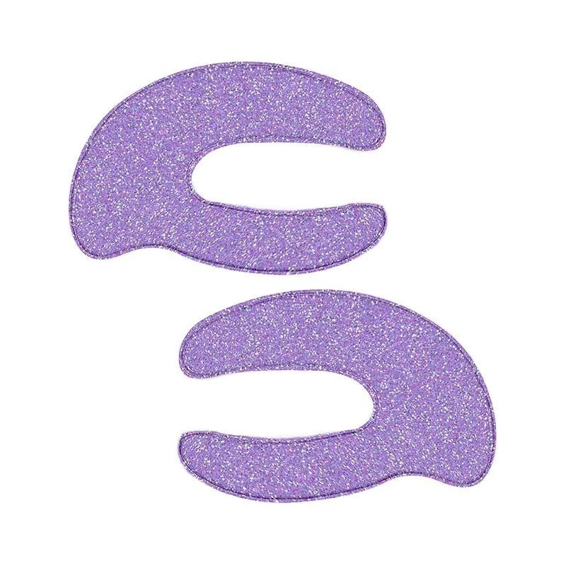 IDC Institute C Shaped Glitter Eye Pads Purple 2