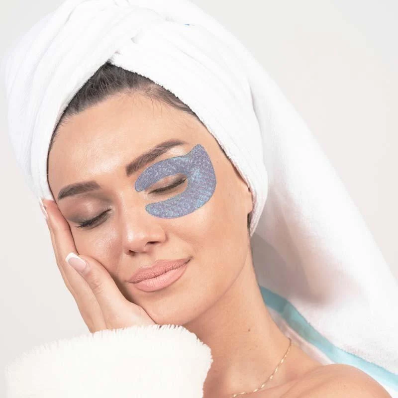 IDC Institute C Shaped Glitter Eye Pads Purple 3