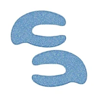 IDC Institute C Shaped Glitter Eye Pads Blue 2