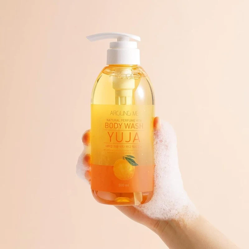 Around Me Natural Perfume Vita Body Wash Citron 500ml 3