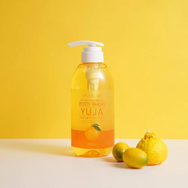 Around Me Natural Perfume Vita Body Wash Citron 500ml 4