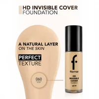 Flormar Invisible Cover HD Foundation New 60 Ivory 3
