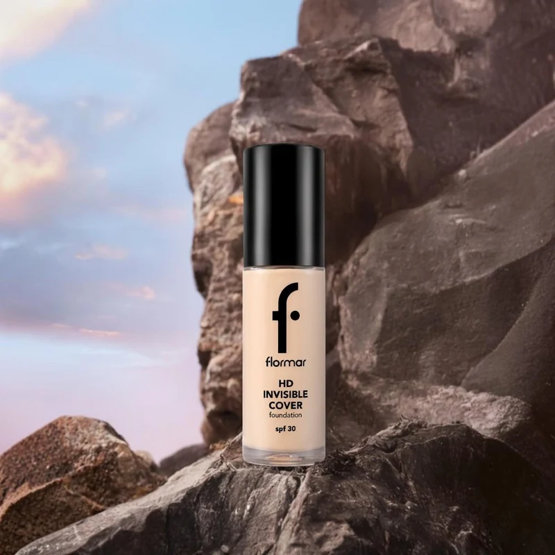 Flormar Invisible Cover HD Foundation New 80 Soft Beige 4