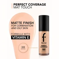 Flormar Mat Touch Foundation NEW 308 Fair Ivory 3