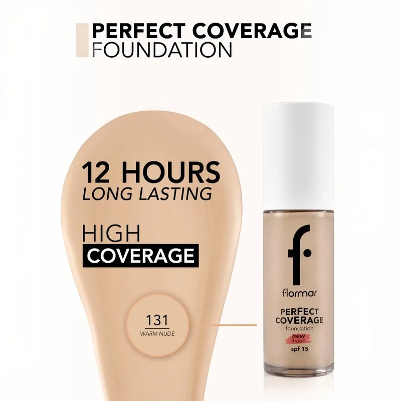 Flormar Perfect Coverage Foundation 131 Warm Nude 3