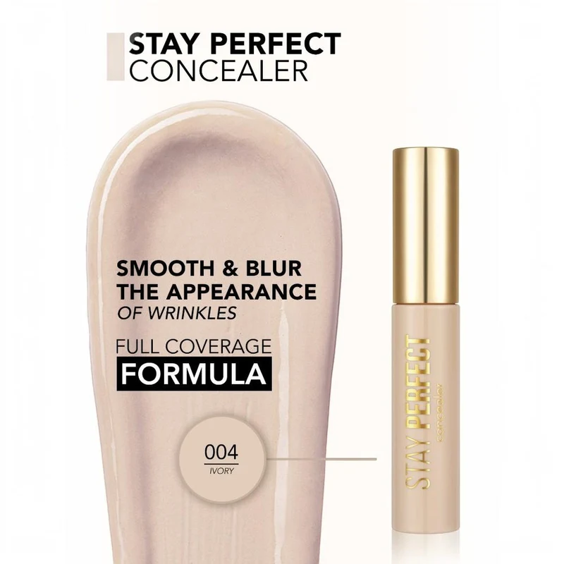 Flormar Stay Perfect Liquid Concealer New 004 Ivory 3