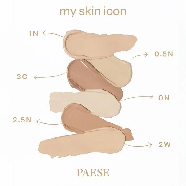 0Paese My Skin Icon Mattifying Foundation with Satin Finish 0N Alabaster, 33 ml 4