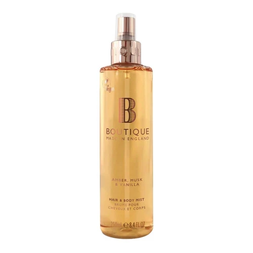Boutique Amber Musk & Vanilla Hair & Body Mist 250ml