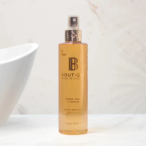 Boutique Amber Musk & Vanilla Hair & Body Mist 250ml