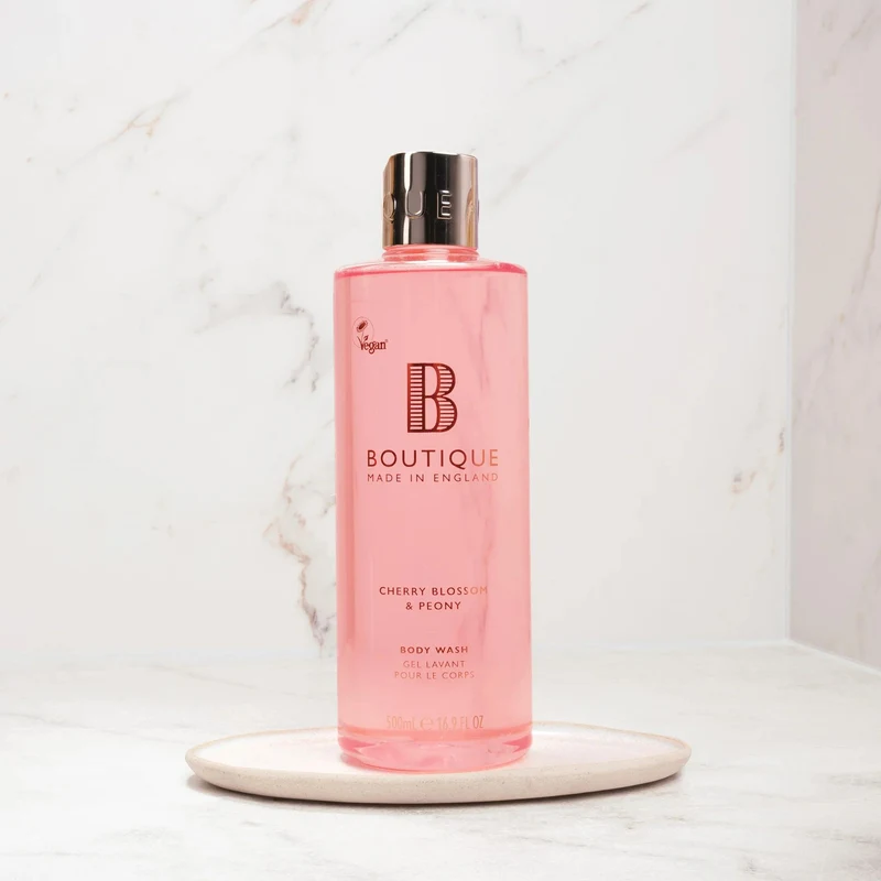 Boutique Cherry Blossom & Peony Body Wash 500ml 2