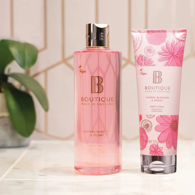 Boutique Cherry Blossom & Peony Body Wash 500ml 3