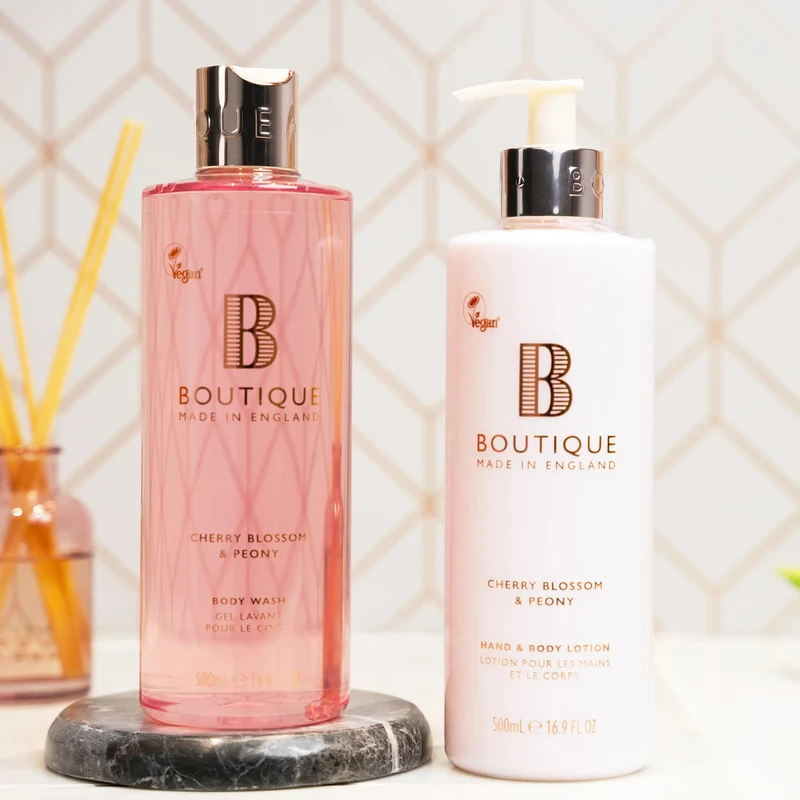 Boutique Cherry Blossom & Peony Body Care Duo 2