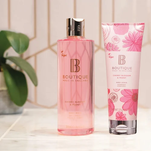 Boutique Cherry Blossom & Peony Body Scrub 225g