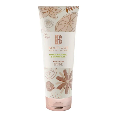 Boutique Mandarin, Basil & Grapefruit Body Scrub 225g