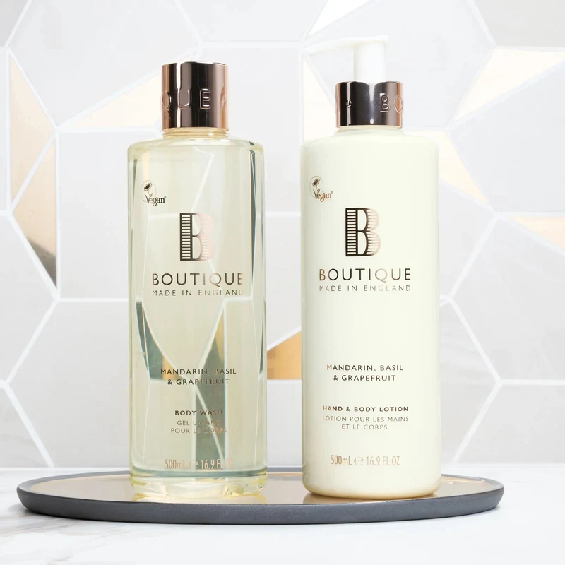 Boutique Mandarin, Basil & Grapefruit Body Care Duo 2