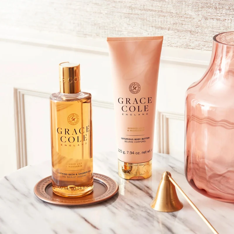 Grace Cole Ginger Lily & Mandarin Body Butter 225g 2