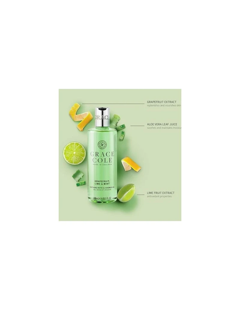 Grace Cole Grapefruit Lime & Mint Duo Bath & Shower Gel Wash + Hand & Body Lotion 2