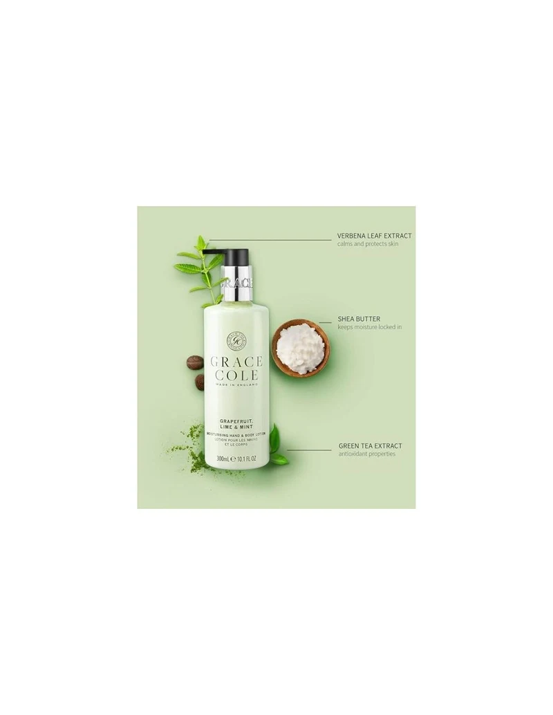 Grace Cole Grapefruit Lime & Mint Duo Bath & Shower Gel Wash + Hand & Body Lotion 3