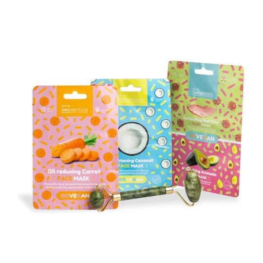 IDC Institute Pack 1 Jade Roller + 3 Face Mask 3