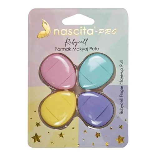 Nascita Rubycell Finger Makeup Puffs Set