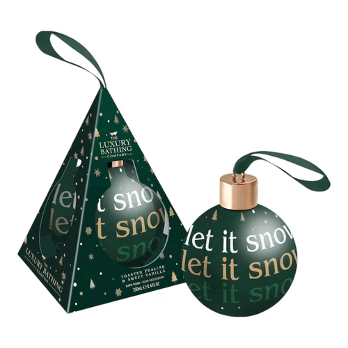 The Luxury Bathing Toasted Praline & Sweet Vanilla, Let It Snow Bath Bauble 250ml