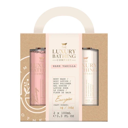 The Luxury Bathing Warm Vanilla, Energise Gift Set 2 pcs