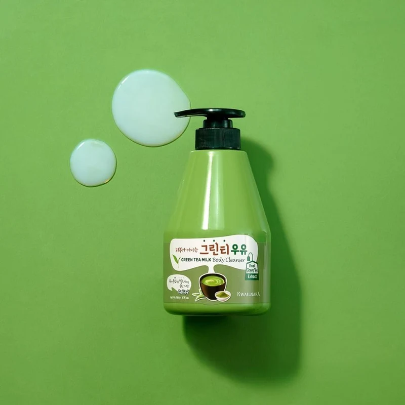 KWAILNARA Green Tea Milk Body Cleanser 560ml 3