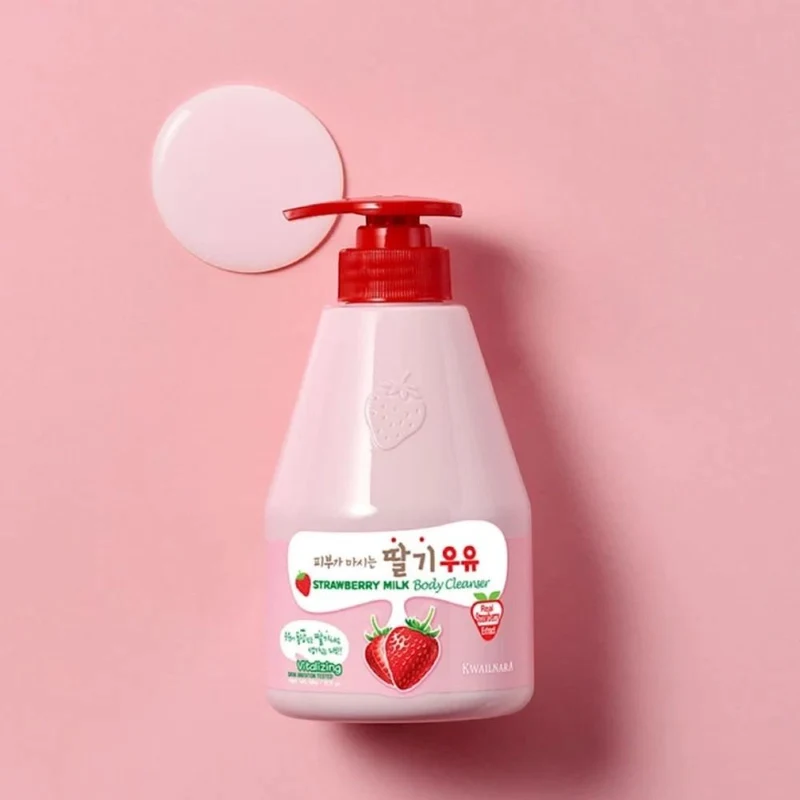 KWAILNARA Strawberry Milk Body Cleanser 560ml 3
