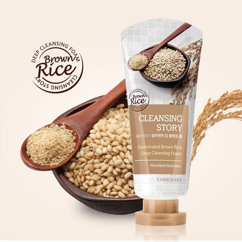 Kwailnara Cleansing Story Foam Cleansing Germinated Brown Rice 120g 2