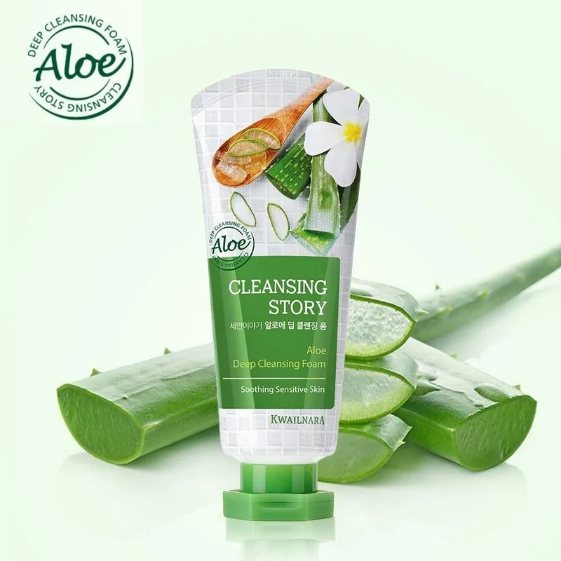 Kwailnara Cleansing Story Foam Cleansing Aloe 120g 2