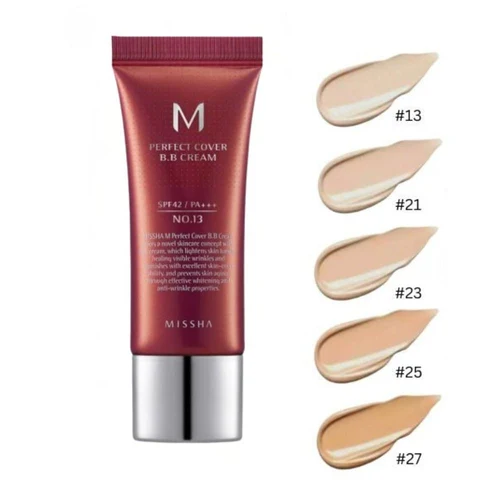Missha M Perfect Cover BB Cream SPF42 PA+++ 21 LIGHT BEIGE