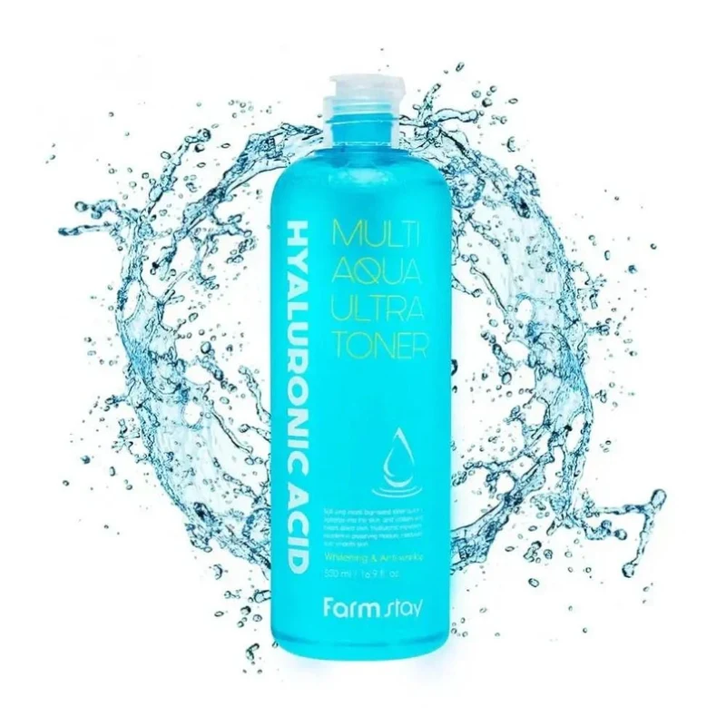 FarmStay Hyaluronic Acid Multi Aqua Ultra Toner 500 ml 2