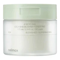 Celimax Ji Woo Gae Cica BHA Blemish Toner Pad 60 pcs